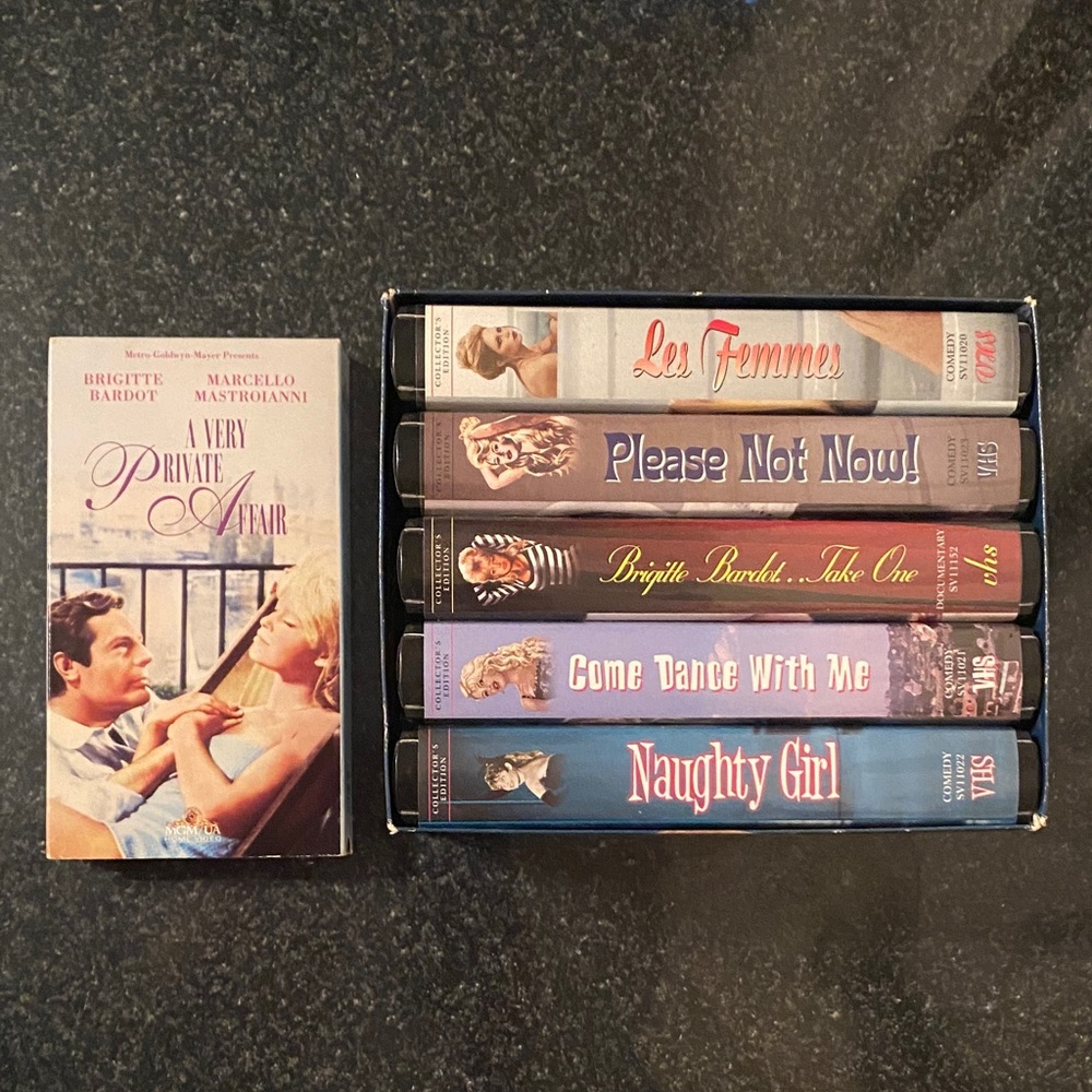 Classic Brigitte Bardot VHS Collection